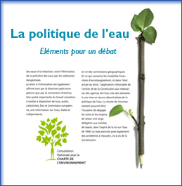 Campagne La politique de l'eau - Plaquette